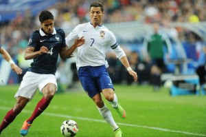 FOOTBALL : France vs Portugal (Varane-Ronald)